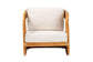 bali & pari Corsa Modern Bohemian Natural Rattan Arm Chair FredCo