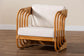 bali & pari Corsa Modern Bohemian Natural Rattan Arm Chair FredCo