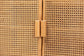bali & pari Curacao Modern Bohemian Light Honey Rattan 2-Door Storage Cabinet FredCo