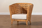 bali & pari Daiwa Bohemian Light Honey Ratan Accent Chair FredCo