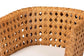 bali & pari Daiwa Bohemian Light Honey Ratan Accent Chair FredCo