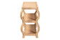 bali & pari Dalida Bohemian Natural Rattan 3-Tier Console Table FredCo