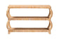 bali & pari Dalida Bohemian Natural Rattan 3-Tier Console Table FredCo
