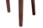bali & pari Dameka Bohemian Light Honey Rattan and Dark Brown Wood Dining Chair FredCo