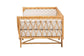 bali & pari Davida Modern Bohemian Natural Brown Rattan Daybed FredCo