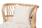 bali & pari Delara Modern Bohemian Natural Brown Rattan Chaise FredCo