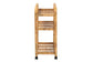 bali & pari Delphine Modern Bohemian Natural Rattan Kitchen Cart FredCo
