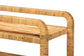 bali & pari Delphine Modern Bohemian Natural Rattan Kitchen Cart FredCo