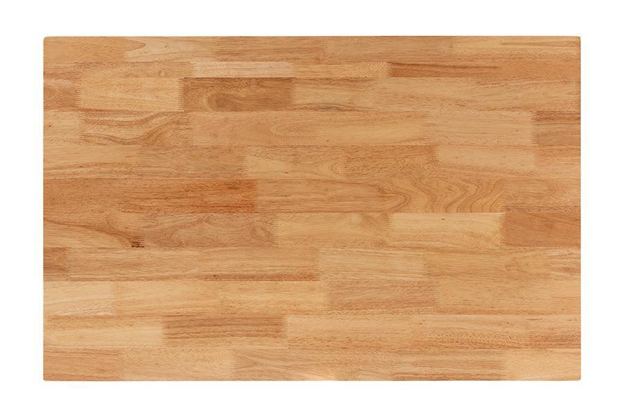 bali & pari Denver Modern Bohemian Natural Seagrass and Acacia Wood 3-Piece Dining Nook Set FredCo