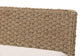 bali & pari Denver Modern Bohemian Natural Seagrass and Acacia Wood 3-Piece Dining Nook Set FredCo