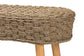 bali & pari Denver Modern Bohemian Natural Seagrass and Acacia Wood Accent Bench FredCo