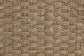 bali & pari Denver Modern Bohemian Natural Seagrass and Acacia Wood Accent Bench FredCo