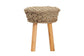 bali & pari Denver Modern Bohemian Natural Seagrass and Acacia Wood Stool FredCo