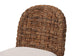 bali & pari Denver Modern Bohemian Walnut Brown Finished Acacia Wood and Seagrass 2-Piece Counter Stool Set FredCo