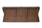 bali & pari Derris Bohemian Peanut Brown Braided Rattan Sofa FredCo