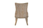 bali & pari Derris Natural Rattan Dining Chair with Cushion - Tall Wingback Side Chair with Solid Mango Wood Legs, Boho Coastal Style for Kitchen or Dining Room Seating, Greywashed FredCo
