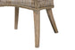 bali & pari Derris Natural Rattan Dining Chair with Cushion - Tall Wingback Side Chair with Solid Mango Wood Legs, Boho Coastal Style for Kitchen or Dining Room Seating, Greywashed FredCo