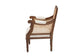 bali & pari Desmond Traditional French Beige Fabric and Walnut Brown Finished Wood Accent Chair FredCo