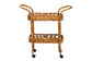 bali & pari Diwata Modern Bohemian Natural Brown Rattan Kitchen Cart FredCo