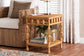 bali & pari Dolby Natural Rattan End Table - Handwoven Wicker Side Table with Lower Shelf, Coastal Boho Style Accent Table for Living Room or Bedroom FredCo