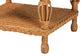 bali & pari Dolby Natural Rattan End Table - Handwoven Wicker Side Table with Lower Shelf, Coastal Boho Style Accent Table for Living Room or Bedroom FredCo