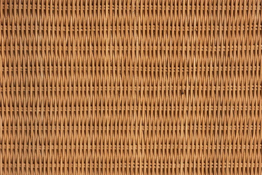 bali & pari Dolby Natural Rattan End Table - Handwoven Wicker Side Table with Lower Shelf, Coastal Boho Style Accent Table for Living Room or Bedroom FredCo