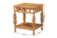 bali & pari Dolby Natural Rattan End Table - Handwoven Wicker Side Table with Lower Shelf, Coastal Boho Style Accent Table for Living Room or Bedroom FredCo