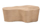 Bali & Pari Edna Natural Jute Irregular Shape Coffee Table – Handwoven Textured Boho Accent for Living Room FredCo