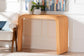 bali & pari Eilis Bohemian Light Honey Fluted Rattan Waterfall Console Table FredCo