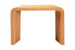 bali & pari Eilis Bohemian Light Honey Fluted Rattan Waterfall Console Table FredCo