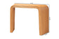 bali & pari Eilis Bohemian Light Honey Fluted Rattan Waterfall Console Table FredCo