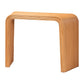 bali & pari Eilis Bohemian Light Honey Fluted Rattan Waterfall Console Table FredCo