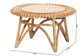bali & pari Elani Modern Bohemian Natural Rattan Coffee Table FredCo