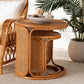 bali & pari Eldon Bohemian Honey Rattan 2-Piece Nesting End Table Set FredCo