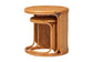 bali & pari Eldon Bohemian Honey Rattan 2-Piece Nesting End Table Set FredCo