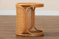 bali & pari Eldon Bohemian Honey Rattan End Table FredCo