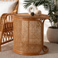 bali & pari Eldon Bohemian Honey Rattan Large End Table FredCo