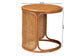 bali & pari Eldon Bohemian Honey Rattan Large End Table FredCo