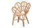 bali & pari Eliava Modern Bohemian Natural Rattan Flower Accent Chair FredCo