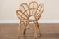 bali & pari Eliava Modern Bohemian Natural Rattan Flower Accent Chair FredCo