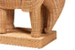 bali & pari Elissa Bohemian Light Honey Rattan Elephant End Table FredCo