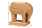 bali & pari Elissa Bohemian Light Honey Rattan Elephant End Table FredCo
