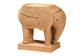 bali & pari Elissa Bohemian Light Honey Rattan Elephant End Table FredCo