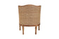 bali & pari Elizette Traditional French Beige Fabric and Honey Oak Finished Wood Accent Chair FredCo