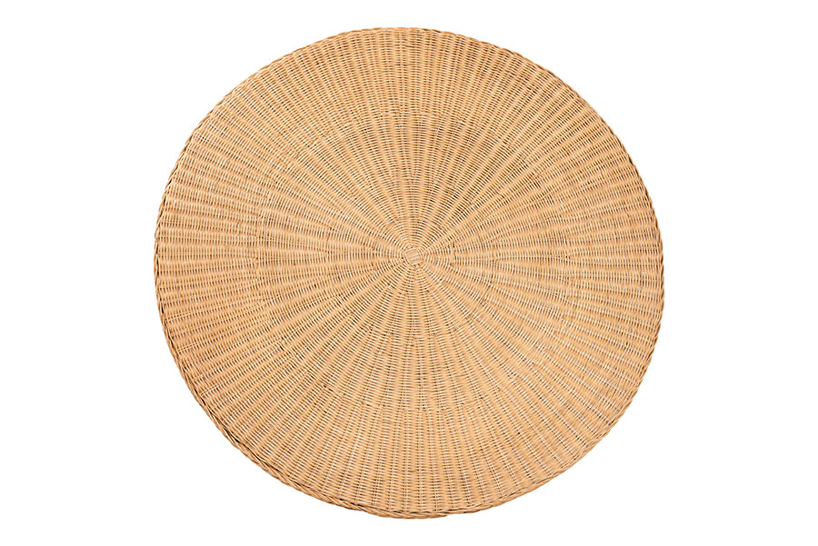 bali & pari Ellard Bohemian Light Honey Rattan 3-Piece Dining Nook Set FredCo