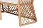 bali & pari Ellard Bohemian Light Honey Rattan 3-Piece Dining Nook Set FredCo