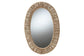 bali & pari Elwyn Modern Bohemian Metal and Natural Brown Seagrass Accent Wall Mirror FredCo
