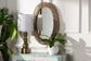 bali & pari Elwyn Modern Bohemian Metal and Natural Brown Seagrass Accent Wall Mirror FredCo