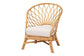 bali & pari Emmeline Bohemian Honey Rattan Accent Chair FredCo