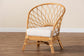 bali & pari Emmeline Bohemian Honey Rattan Accent Chair FredCo
